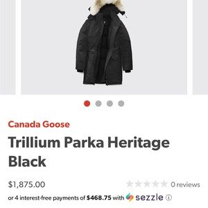 Canada Goose Trillium Parka Black – Women’s XL – Like New